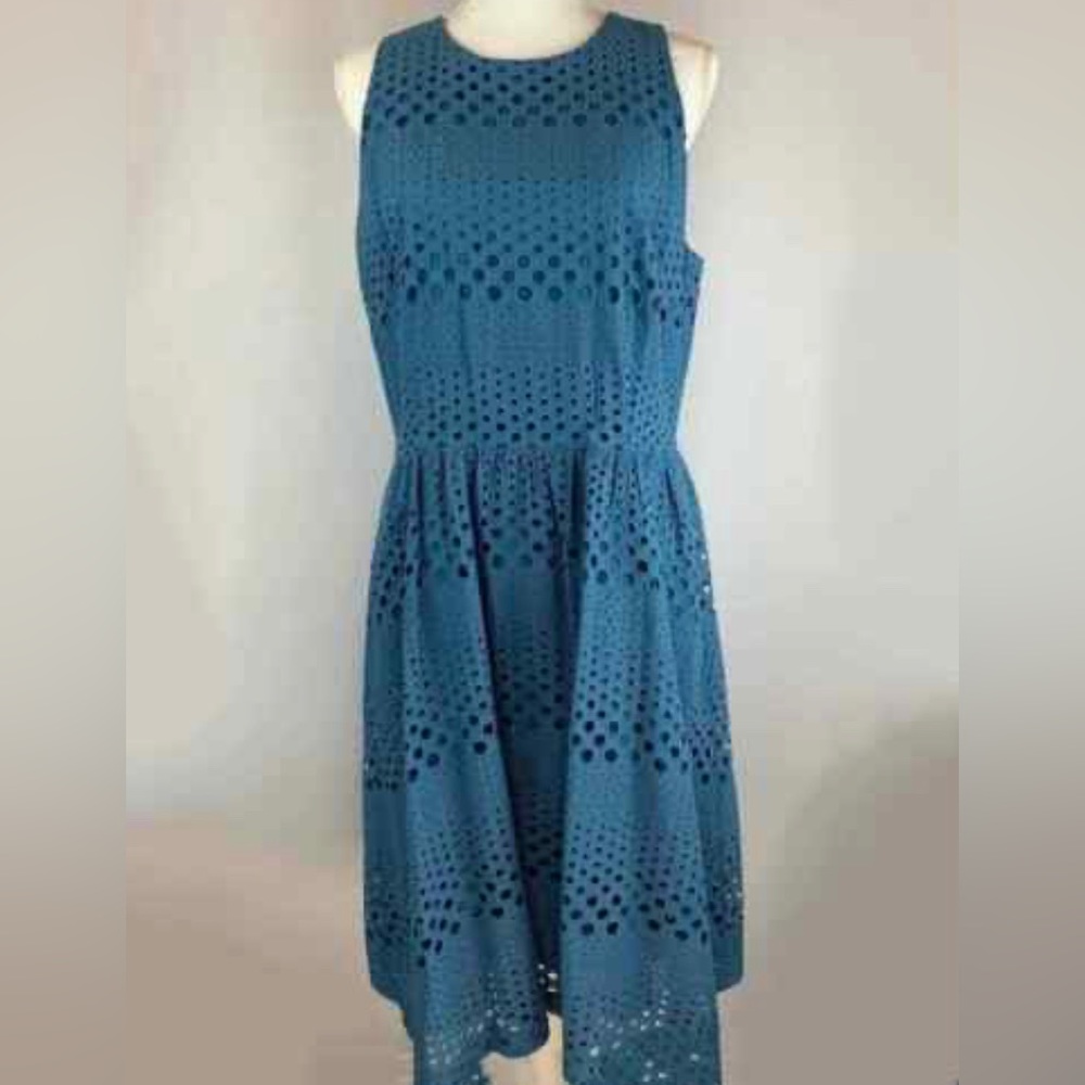Donna Morgan blue eyelet dress size 10
Worn once